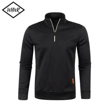 Load image into Gallery viewer, Men Sweatshirts Spring Thicker PulloverHalf Zipper Pullover for Male Hoody Man Sweatshir Autumn Solid Color Turtleneck Sweaters
