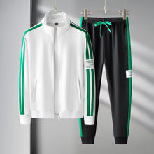 Load image into Gallery viewer, Autumn Mens Sportswear Suits Fashion Tracksuit 2 Piece Sets Jacket+Pants Sweatsuit Man Outdoor Joggers Running Sports Suits 5XL
