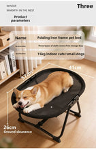 Load image into Gallery viewer, Elevated Pet Cot Bed for Dogs &amp; Cats, All Seasons Breathable Pet Bed, Portable Foldable Outdoor Pet Supplies
