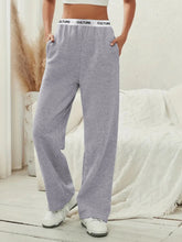 Load image into Gallery viewer, Women's Fashion Pants High Waist Webbing Loose Women's Wide Leg Pants Solid Colour Casual Female Pants Autumn Daily Wear
