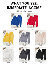 Load image into Gallery viewer, Man Hoodie Set Winter Solid Color Two Pices Sets Long-Length Street Clothes Casual Sports Sweatpant Hoody Unisex Fashion Suit
