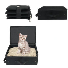 Load image into Gallery viewer, Outdoor Foldable Cat Litter Box Portable Folding Travel Pet Litter Box Dog Toilet Tray Folding Cat Litter Potty Waterproof
