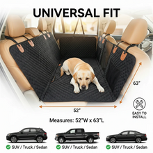 Load image into Gallery viewer, Convertible Car Bed for Dogs， Extended Waterproof Seat Cover with Anti-Slip Backing， Comfortable Pet Mat for SUV Truck Travel
