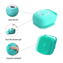 Load image into Gallery viewer, Blue Yellow Shampoo Dispenser Brush
