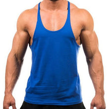 Load image into Gallery viewer, New Style Jogger Gym Singlet Training Bodybuilding Tank Top Vest Shirt Sleeveless Fitness Cotton Shirt For Men
