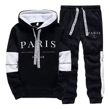 Load image into Gallery viewer, Men's Tracksuit 2 Pcs Sets Print Casual Hooded Sweatshirts Outdoors Sports Jogging Clothing Classic Fashion Single Hoodie Pants
