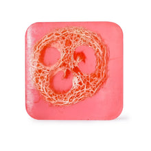 Load image into Gallery viewer, 100g Organic Lavender Oil Loofah Soap Natural Lemon Whitening Face Body Wash Bar Loofah Soap
