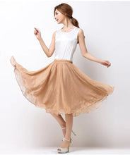 Load image into Gallery viewer, Silk Pleated High Waist Midi
