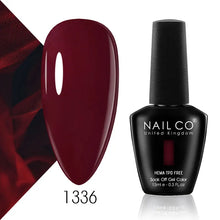 Load image into Gallery viewer, NAILCO 15ml Nail Gel Polish Semi Permanent UV Varnish Nails Art Gel Vernis Manicure TOP BASE Nails Products Supplies Equipment
