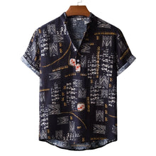 Load image into Gallery viewer, Casual Shirts For Men Shirt T-shirts Man 2024 New Men's Clothing Fashion Blouses Social Luxury Hawaiian Cotton High Quality
