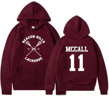 Load image into Gallery viewer, Teen Wolf Hoodie Beacon Hills Stilinski 24 Lahey McCall Pullover Tv Show Hooded Sweatshirt Hooded Hip Hop Hoodies Streetwear Top

