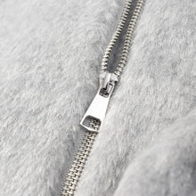 Load image into Gallery viewer, HH Women Fashion Coats Gray Turn-Down Collar Long Sleeves Pockets Decoration Zipper Winter Short Coat Woman Casual Loose Jackets
