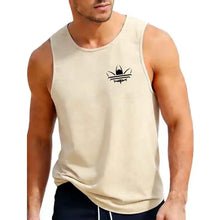 Load image into Gallery viewer, Men Summer Breathable Mesh Tank Top, Stylish Logo Print Sleeveless Shirt, Casual Sports Fitness Gym Vest for Daily &amp; Workout
