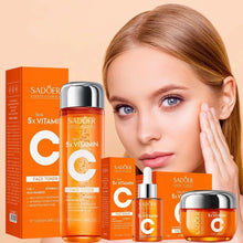 Load image into Gallery viewer, Vitamin C Firming&amp;lifting Skincare Set Moisturizing Brightening Essence Revitalizing Skin Repair Serum Cream Korean Skincare

