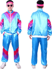 Load image into Gallery viewer, Tracksuit Costumes for Men 90s Hip Hop Shell Suit Costume Mens 80s Retro Tracksuit Jacket Disco Costume Windbreaker and Pants
