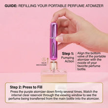 Load image into Gallery viewer, 1/5Pcs Travel Perfume Bottle Refillable Portable Mini Atomizer Spray Refill Bottle Women Pocket Dispenser Cologne Sprayer 5ml
