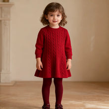 Load image into Gallery viewer, Knitted Princess Party Girls Dress
