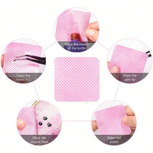 Load image into Gallery viewer, Lint Free Cotton Pads Nail Polish Remover Wipes Cleaning Tool Nail Art Cleaning Wipes Tips UV Gel Polish Removal Pad Paper Wipes

