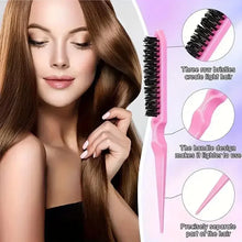 Load image into Gallery viewer, 5Pcs Hair Care Styling Kit All-in-One with Spray Comb, Scalp Massage Brush, Rat Tail Comb &amp; Edge Brushes for Home Salon Use
