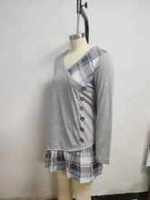 Load image into Gallery viewer, Elegant Button Detail Loose Dress

