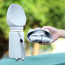Load image into Gallery viewer, Pet Travel Water Bottle: Collapsible Dog Water Dispenser with Drinking Tray - Portable Leak-Proof Outdoor Hydration Solution
