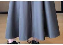 Load image into Gallery viewer, Elegant Skirts for Women Korean Style Long Skirt Female Black Pleated Midi Skirt Women's Clothing Office Lady Skirts Outfits New
