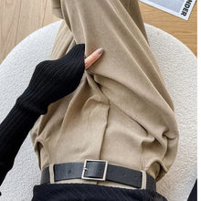 Load image into Gallery viewer, Women's Pants Autumn Winter Corduroy High Waist Wide Leg Pants for Women Casual Trousers Female Straight Pants Women Clothes New
