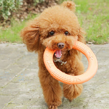 Load image into Gallery viewer, 1pc Orange Dog Toys Pet Flying Disk Training Ring Puller EVA Interactive Training Ring Puller Resistant for Dogs
