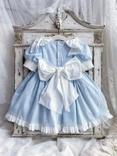 Load image into Gallery viewer, Embroidered Bow Princess Girls Dress
