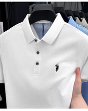Load image into Gallery viewer, 100% pure cotton high-end brand men's short sleeve polo shirt summer fashion original pony embroidery golf Paul  casual T-shirt
