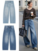Load image into Gallery viewer, Baggy Straight Denim Street Jeans
