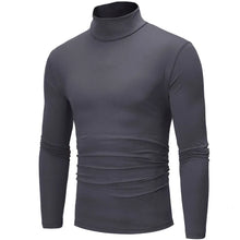 Load image into Gallery viewer, Spring Autumn Thin Men Pullovers Sweaters Turtleneck Knitted Sweater for Men Warm Clothing Male Sweaters Full Black White Tops
