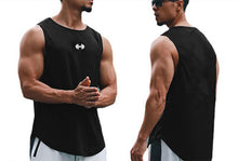 Load image into Gallery viewer, Summer Tank Top Mens Gym Fitness Training Clothing Quick Dry Silm Fit Bodybuilding Sleeveless Shirts Men Fashion Basketball Vest
