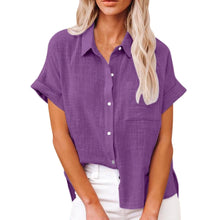 Load image into Gallery viewer, Summer Women Shirts Tops Cotton Linen T-shirt Women Top Camisas Mujer Casual T-Shirt Streetwear Loose Female T-Shirts New Shirt
