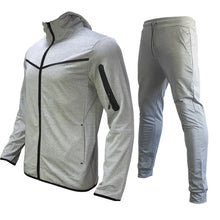 Load image into Gallery viewer, Luxury Brand Men Tracksuits 2-piece Set Black Sports Suit Tracksuits Jogging Men's Clothing Sweatpants Zip Sweatshirts Techwear
