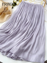 Load image into Gallery viewer, Elegant Pleated A-Line Midi Skirt
