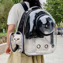 Load image into Gallery viewer, Pet Cat Carrying Bag Space Pet Backpacks Breathable Portable Transparent Backpack Puppy Dog Transport Carrier Space Capsule Bags
