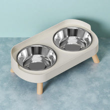 Load image into Gallery viewer, HOMEFISH Dopamine Multicoloured Tall Pet Feeder with Two Stainless Steel Bowls and Neck Support
