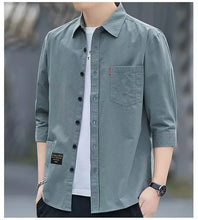 Load image into Gallery viewer, Summer Casual Solid Shirt Men
