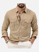Load image into Gallery viewer, Multi Pocket Workwear Shirt Men
