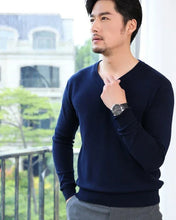 Load image into Gallery viewer, Thick Solid V-Neck Pullover
