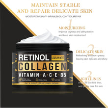 Load image into Gallery viewer, Men's Retinol Collagen Face Cream Skincare Moisturizing Brightening Hydrating Smooth Wrinkles Firming Facial Men Skin Care
