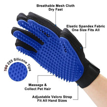 Load image into Gallery viewer, Silicone Pet Grooming Gloves Cats Hair Brush and Comb Gloves to Bathe Dogs Cleaning Hair Removal  for Dog Animal Use Supplies
