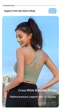 Load image into Gallery viewer, High-strength Shockproof Front-zip High Elasticity Anti-sagging Plus-size 100% Nylon High Support Seamless Sports Bra Beautiful
