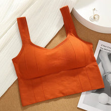 Load image into Gallery viewer, Breathable Sports Bra Anti-Sweat Fitness Top Women Seamless Yoga Bra Shockproof Crop Top Push Up Sport Bra Gym Workout Top
