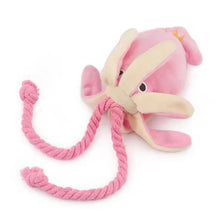 Load image into Gallery viewer, Dog toys; cat toys; sound-emitting cotton rope octopus; durable chew toys for cleaning teeth; interactive pet toys.
