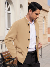 Load image into Gallery viewer, Men’s Lightweight Stand-Collar Casual Blazer
