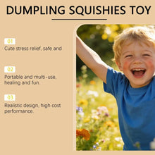 Load image into Gallery viewer, Premium Squishy Steamed Bun Dumpling Toy Slow Rising Glitter Stress Ball Stretchy Decompression Fidget Toy Desk Travel Gift ﻿
