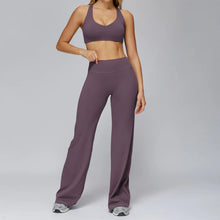 Load image into Gallery viewer, Yoga Set 2PCS Women Sportswear Workout Clothes Seamless Athletic Wear Gym Legging Fitness Bra Crop Top Long Sleeve Sports Suits
