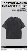 Load image into Gallery viewer, Men's Women Washed Vintage T-Shirts Street Hip Hop Retro Punk T Shirt Harajuku Casual Cotton Short Sleeve Couple TShirts Tees
